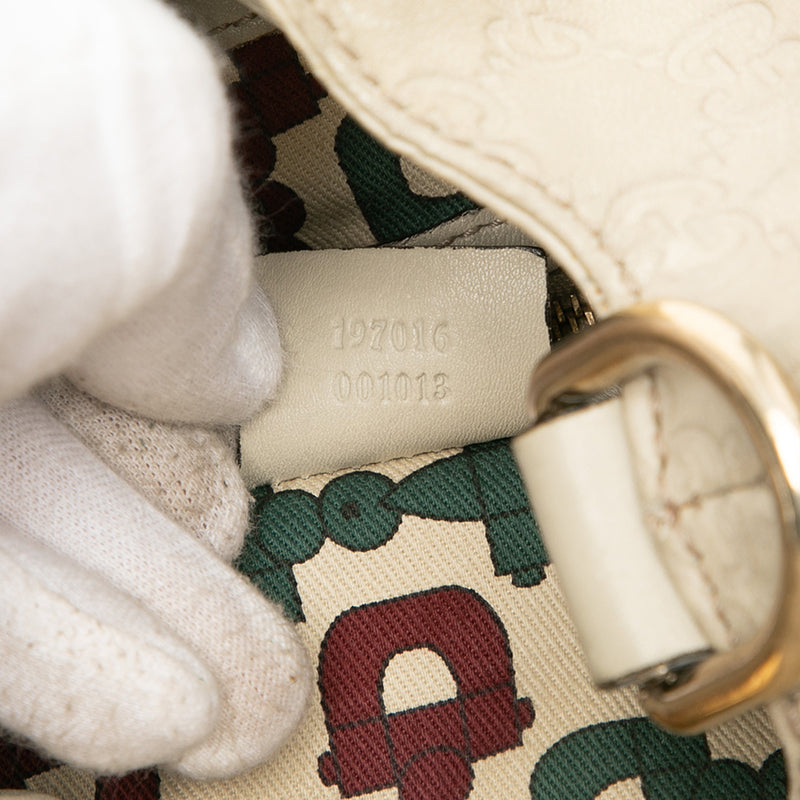 Large Guccissima Hysteria Satchel - Image 6