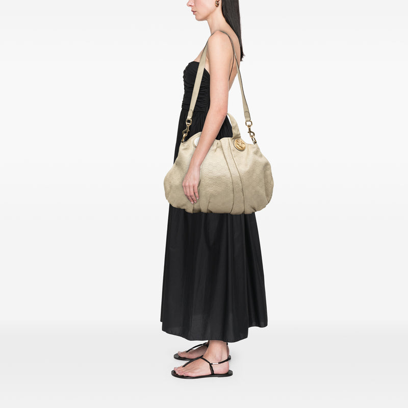 Large Guccissima Hysteria Satchel - Image 7