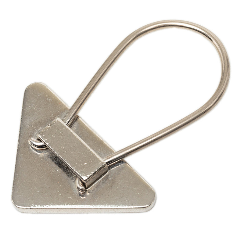 Brass Enamel Triangle Logo Key Chain - Image 3
