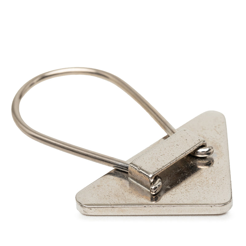 Brass Enamel Triangle Logo Key Chain - Image 4