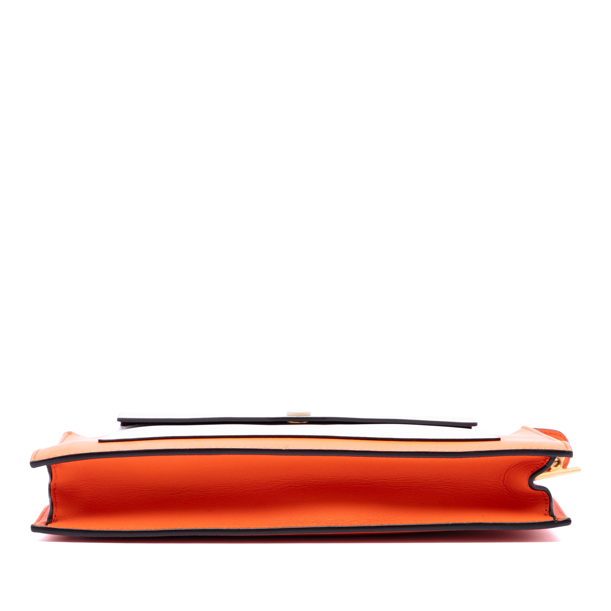 Tricolor Leather Pocket Envelope Zip Crossbody - Image 3
