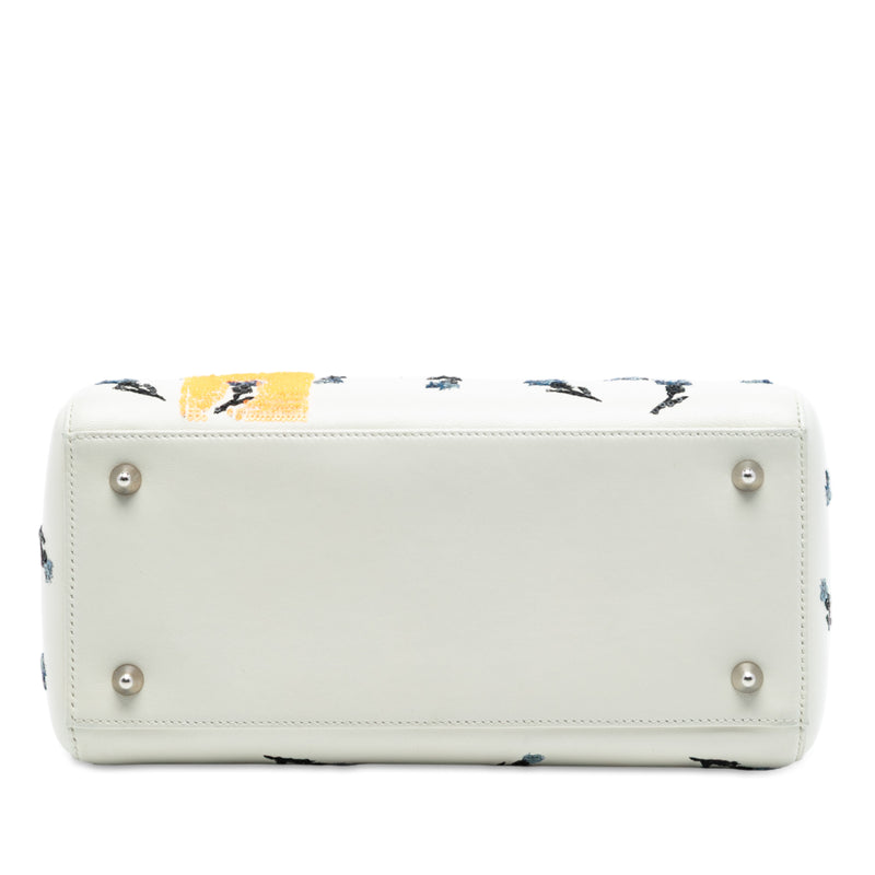 Medium Lambskin Floral Sequin Lady Dior - Image 3