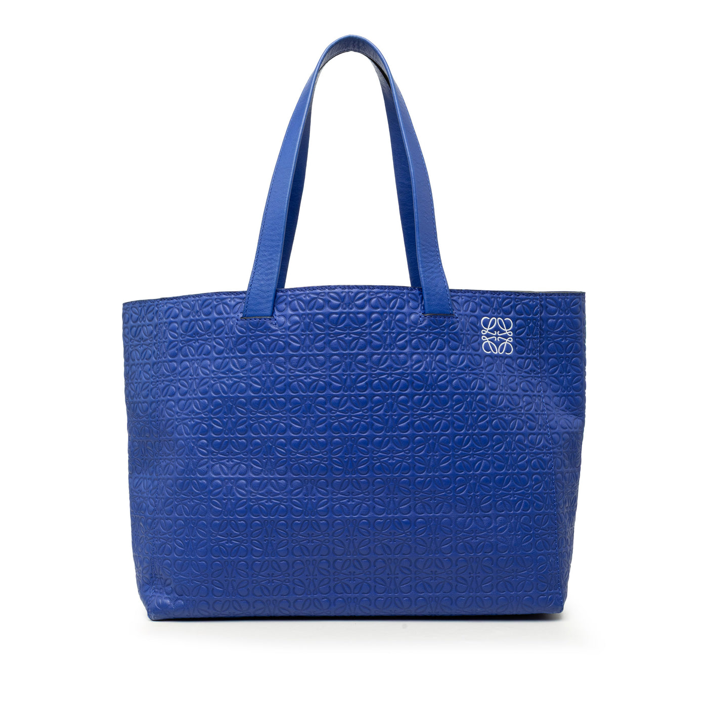 Anagram Embossed Leather T Shopper Tote - Image 1