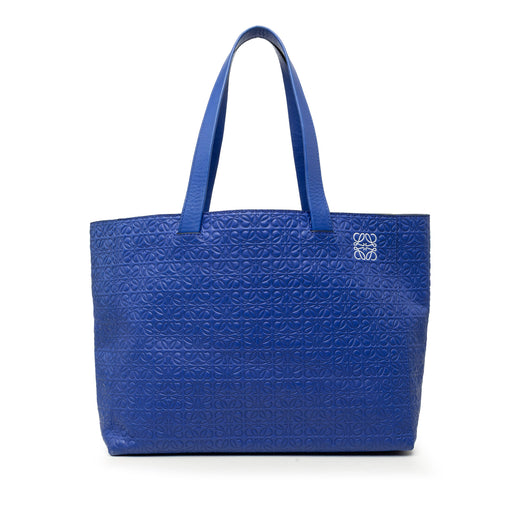 Anagram Embossed Leather T Shopper Tote - Image 1