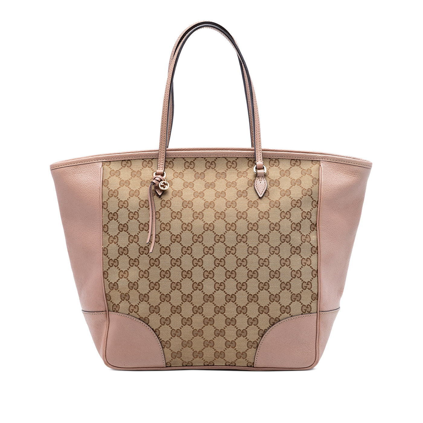 GG Canvas and Leather Bree Tote - Image 1
