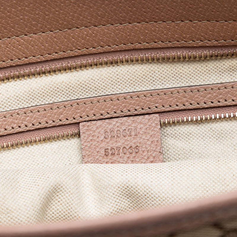 GG Canvas and Leather Bree Tote - Image 6