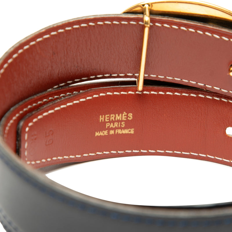 Box Calf Chaine d Ancre Reversible Belt 65 - Image 4