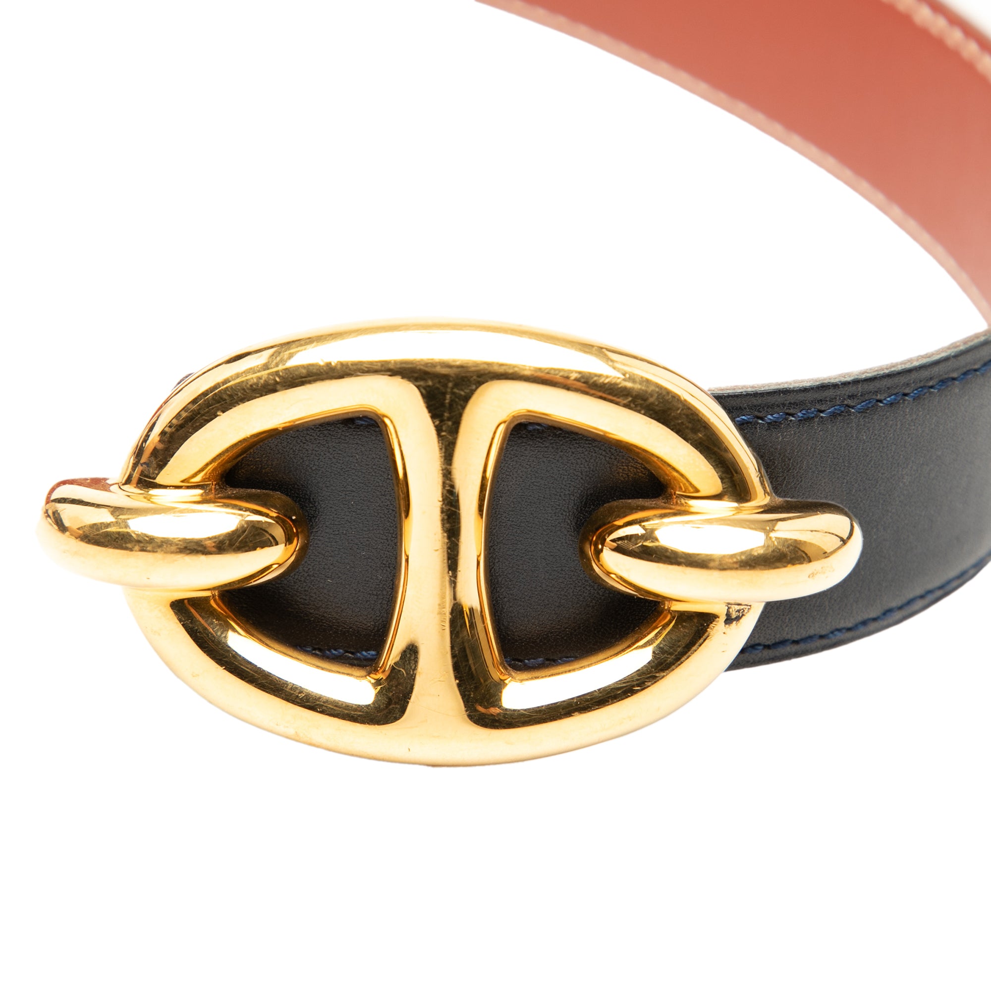 Box Calf Chaine d Ancre Reversible Belt 65 - Image 6