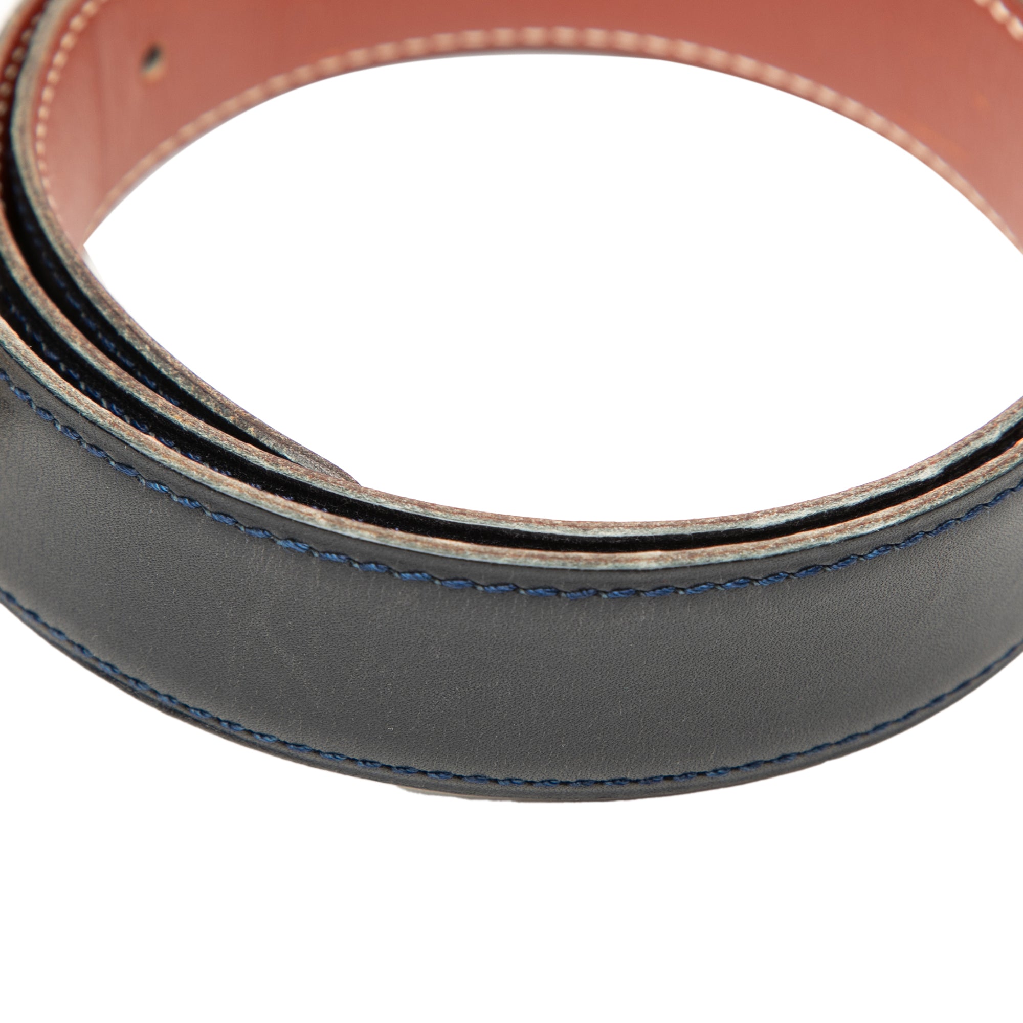 Box Calf Chaine d Ancre Reversible Belt 65 - Image 9
