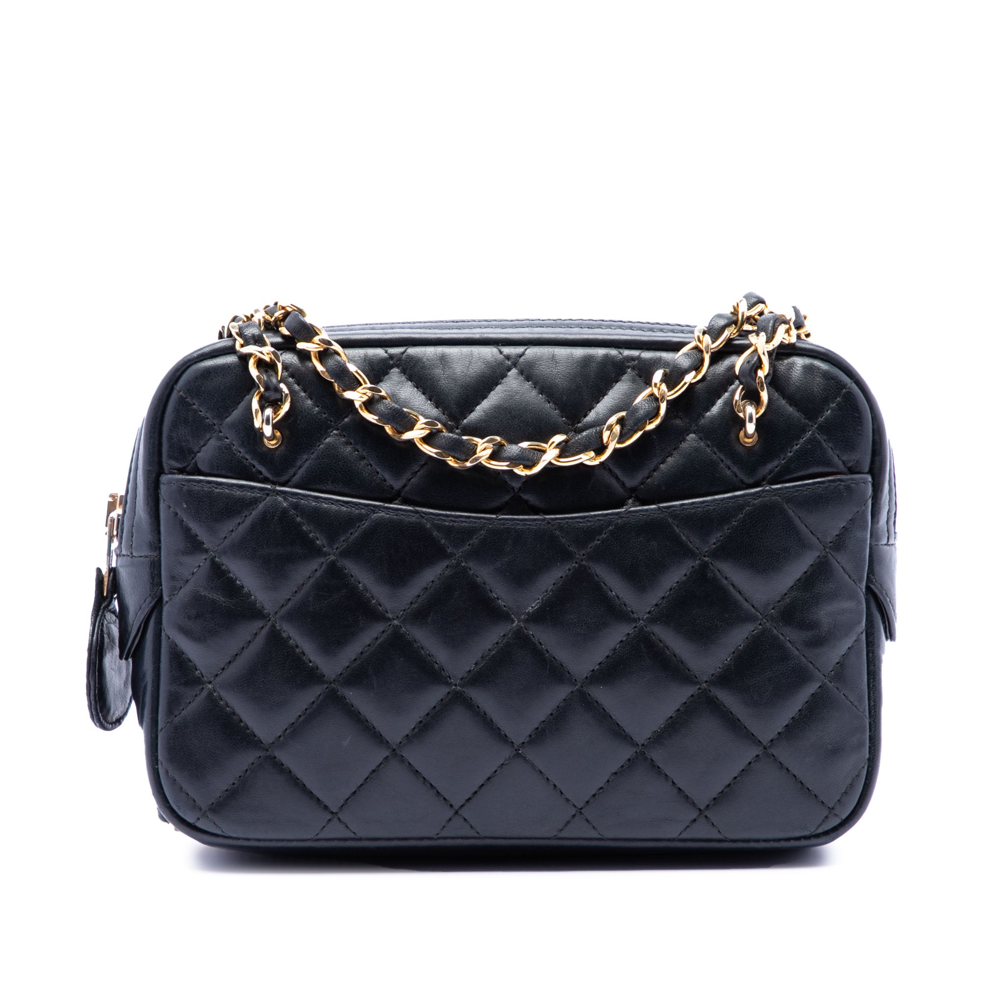 Mini CC Quilted Lambskin Pocket Chain Camera Bag - Image 1