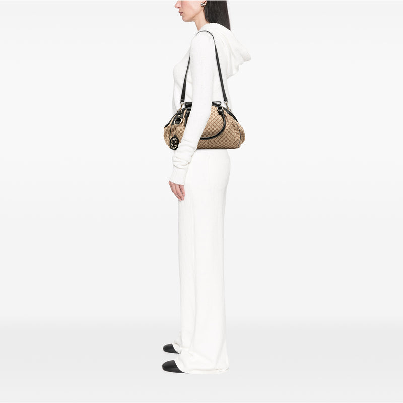 Diamante Canvas Sukey Satchel - Image 7