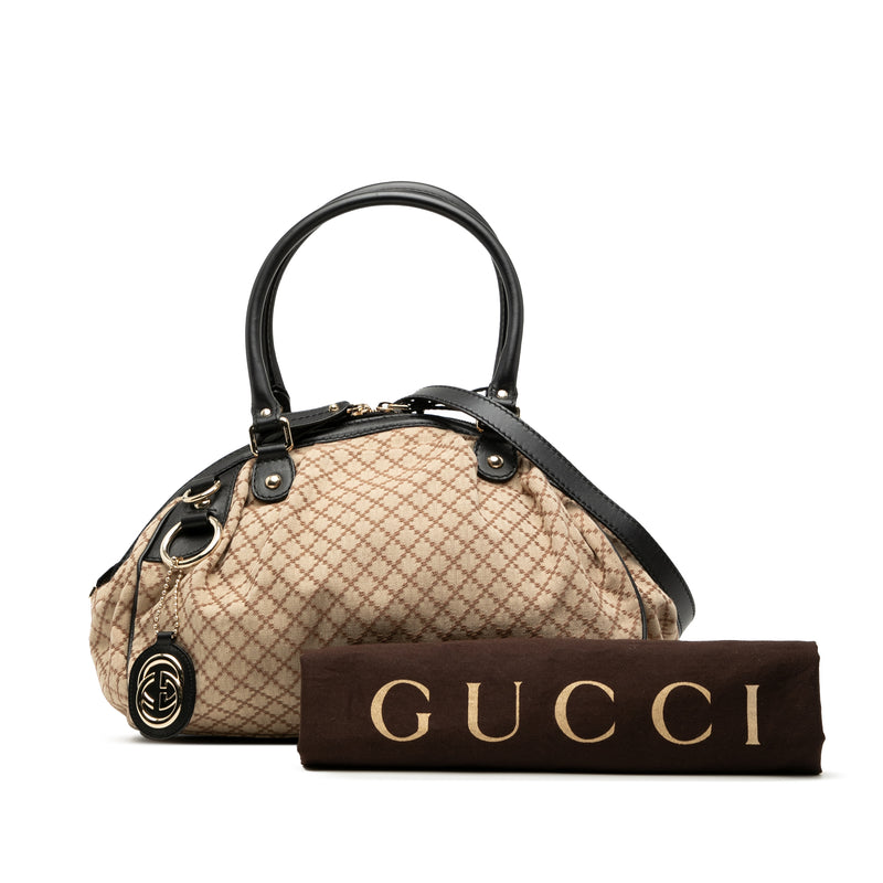 Diamante Canvas Sukey Satchel - Image 8