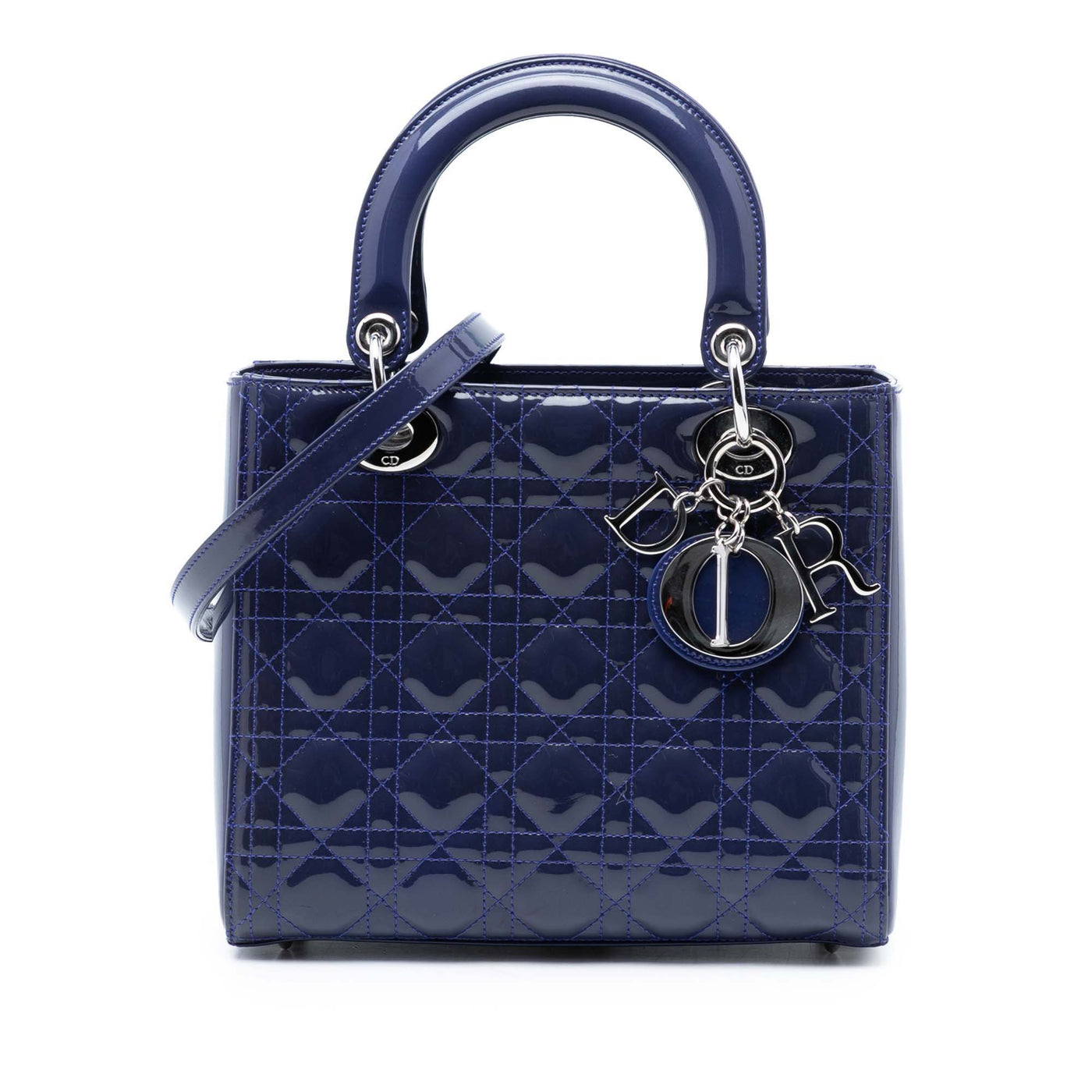 Medium Patent Cannage Lady Dior - Image 1