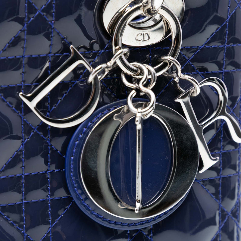 Medium Patent Cannage Lady Dior - Image 5