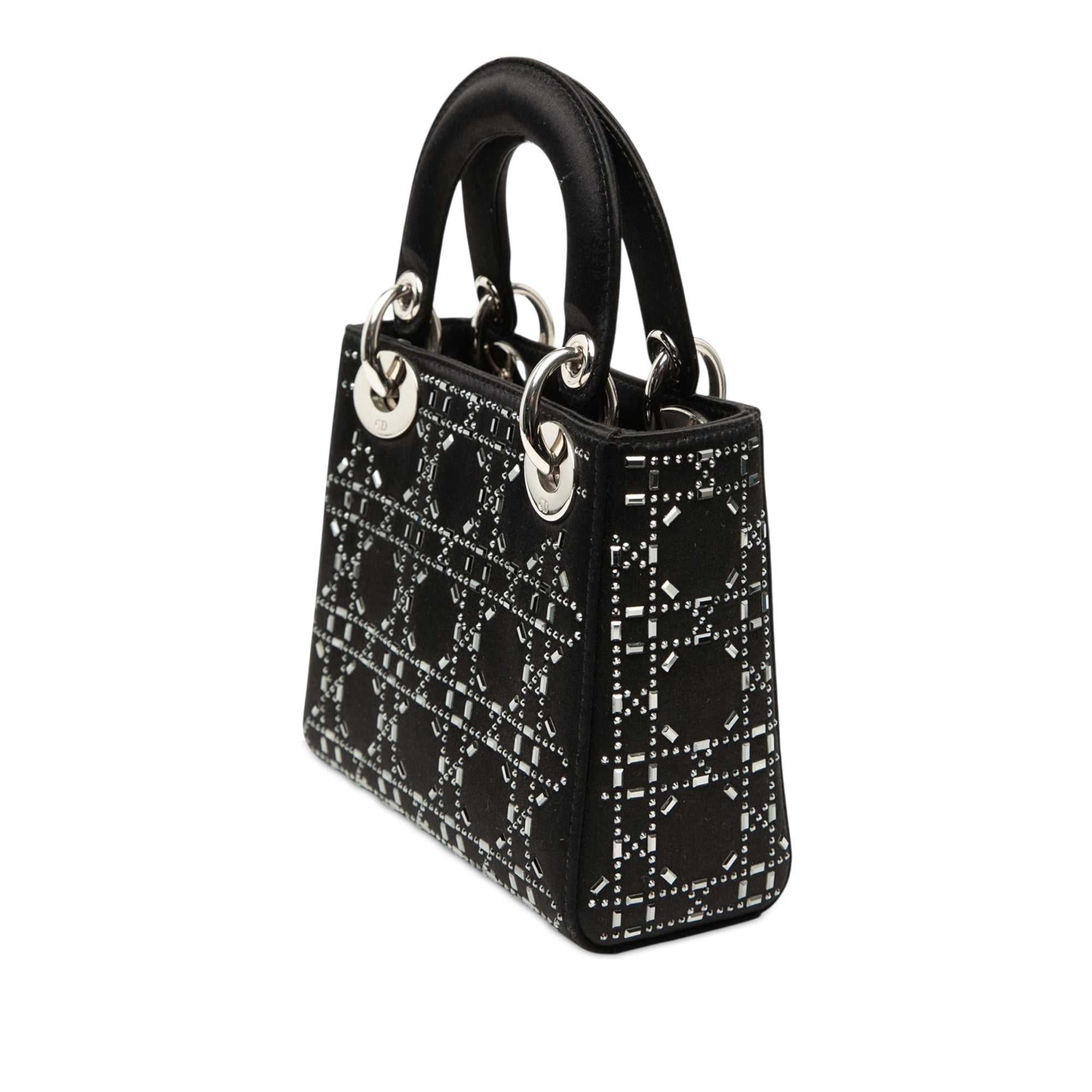 Mini Satin Cannage Strass Crystal Embellished Lady Dior - Image 2