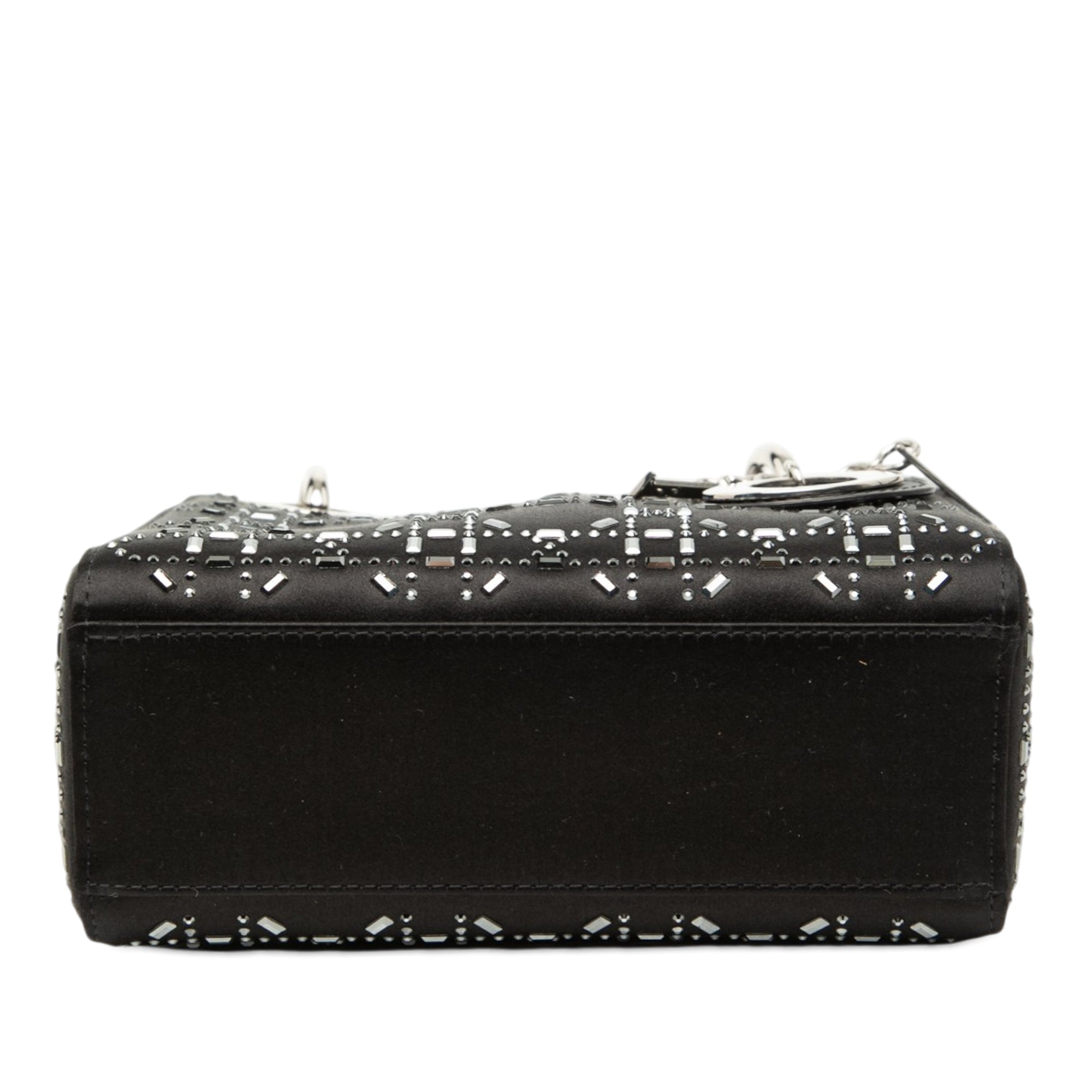 Mini Satin Cannage Strass Crystal Embellished Lady Dior - Image 3