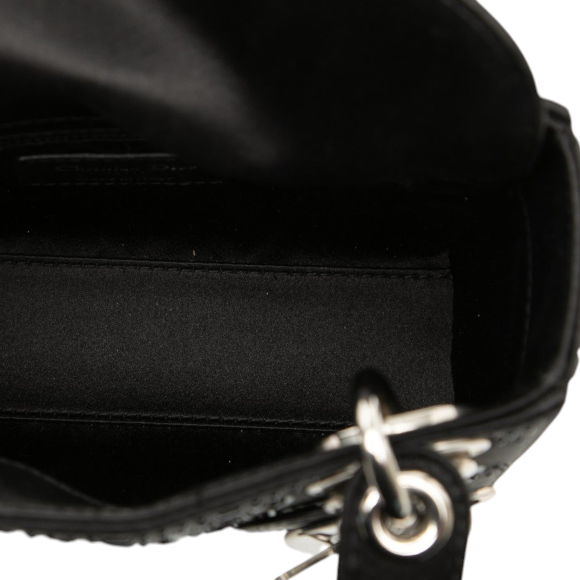 Mini Satin Cannage Strass Crystal Embellished Lady Dior - Image 4