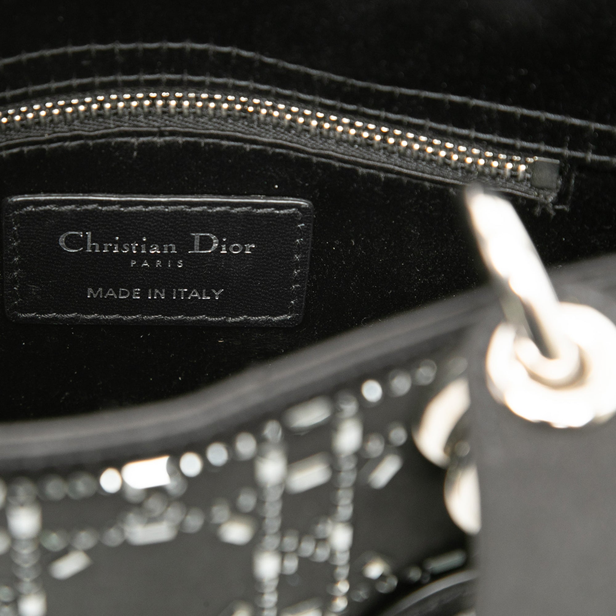 Mini Satin Cannage Strass Crystal Embellished Lady Dior - Image 5