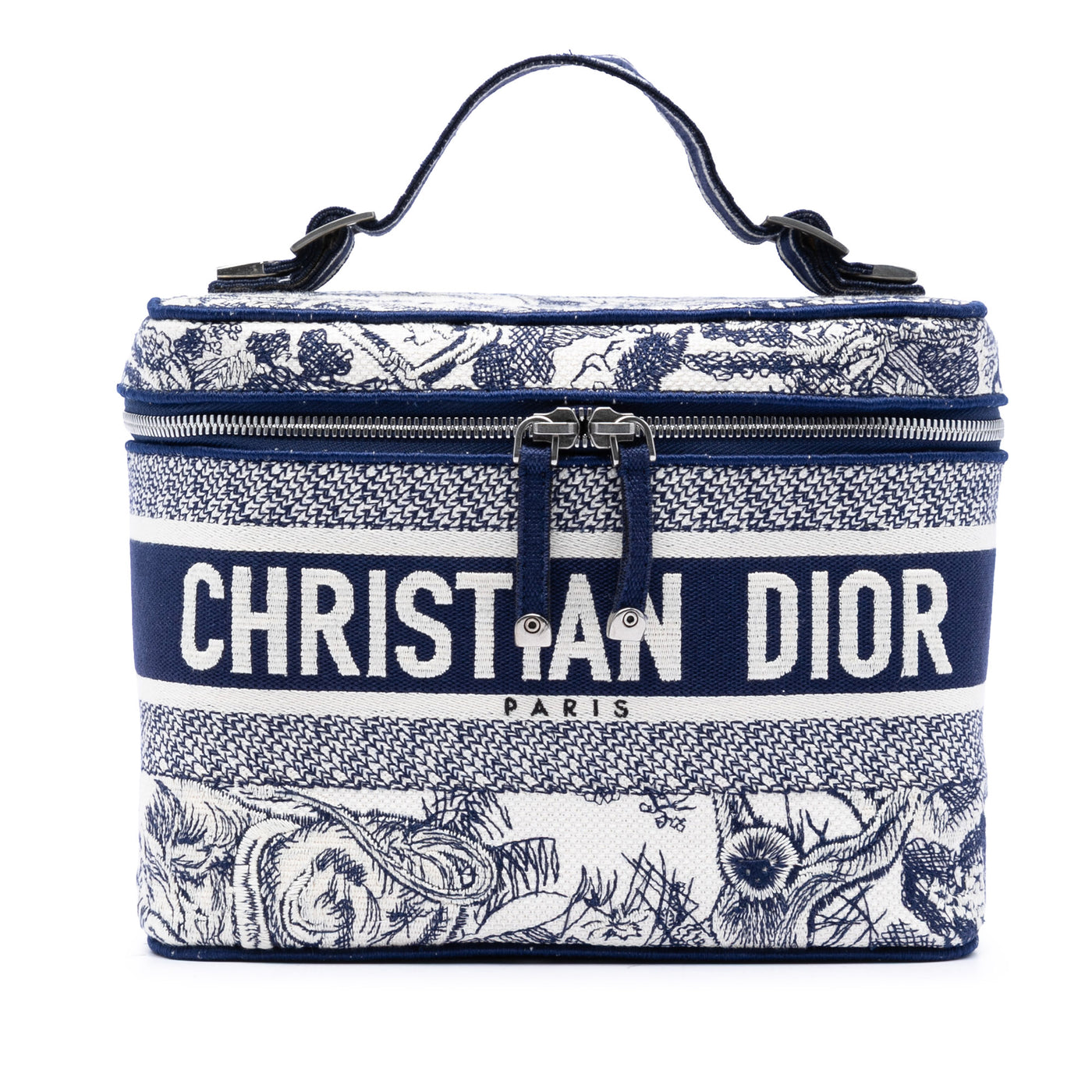 Embroidered Canvas Toile De Jouy DiorTravel Vanity Case - Image 1
