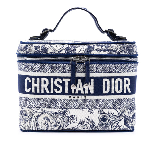 Embroidered Canvas Toile De Jouy DiorTravel Vanity Case - Image 1