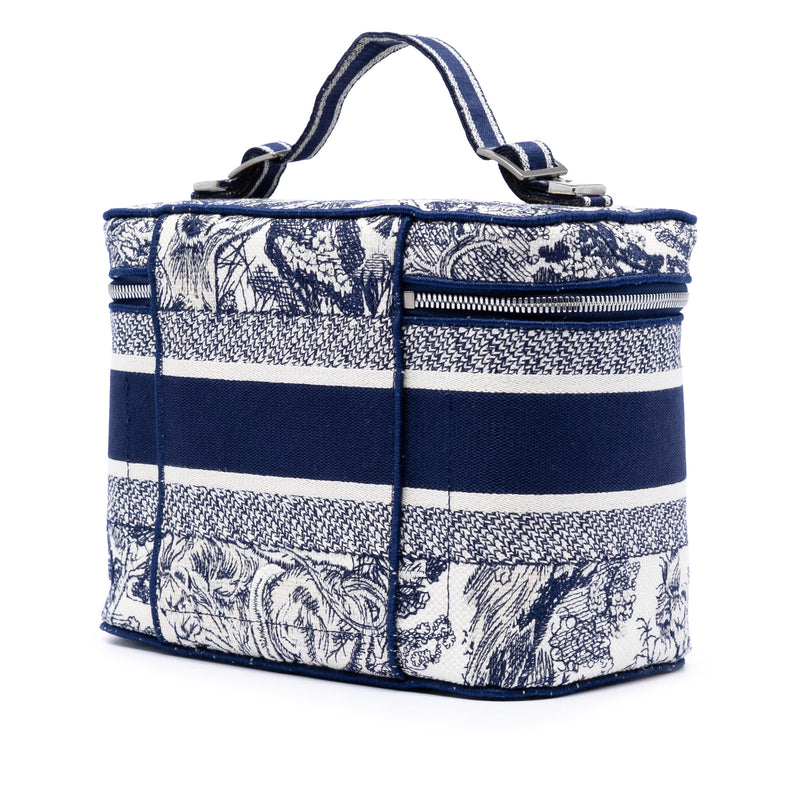 Embroidered Canvas Toile De Jouy DiorTravel Vanity Case - Image 2