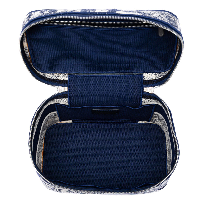 Embroidered Canvas Toile De Jouy DiorTravel Vanity Case - Image 4