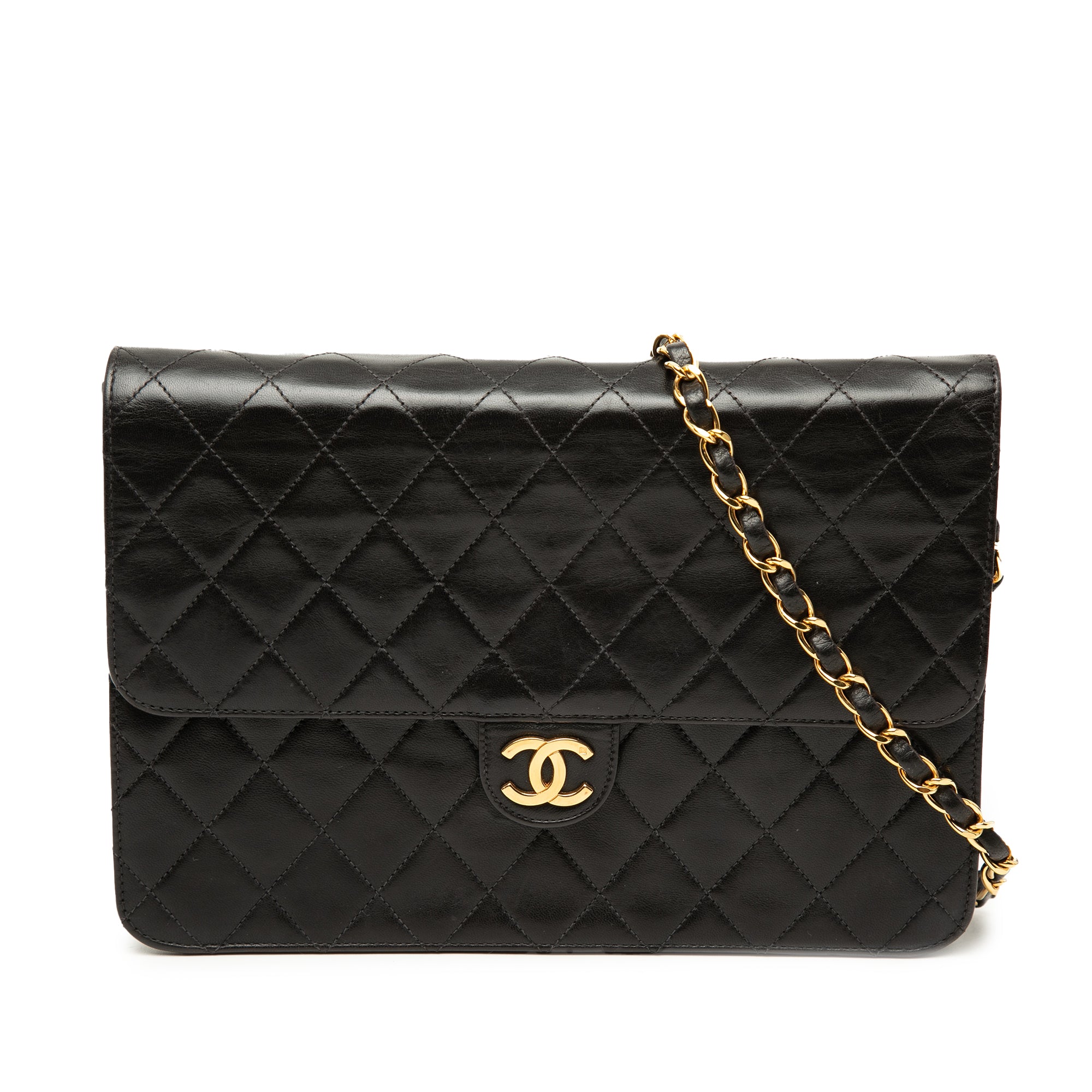 Medium CC Quilted Lambskin Single Flap - Image 1