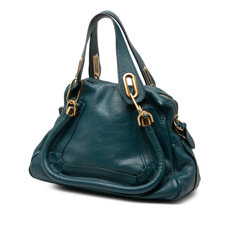 Small Pebbled Leather Paraty Satchel - Image 2