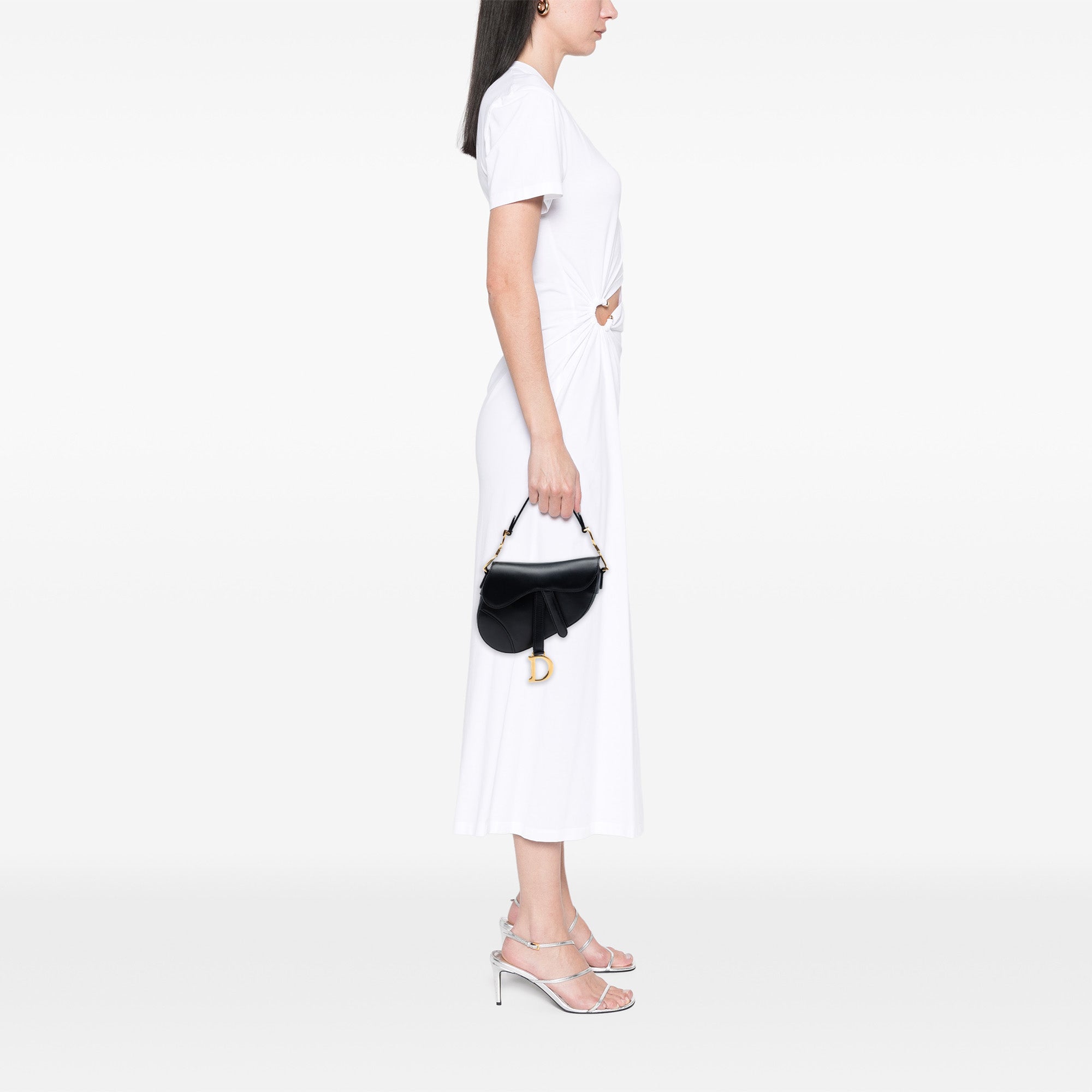 Mini Smooth Calfskin Saddle Bag - Image 6
