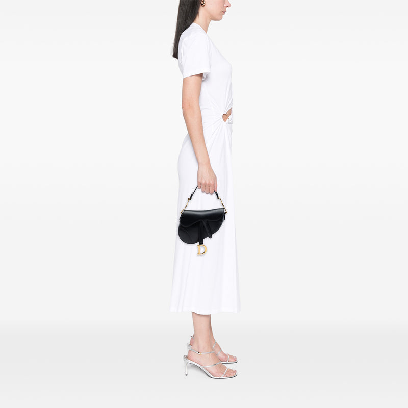 Mini Smooth Calfskin Saddle Bag - Image 6