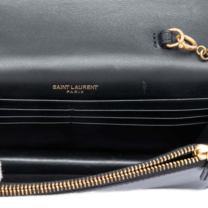 Smooth Calfskin Monogram Kate Bicolor Tassel Wallet On Strap - Image 4