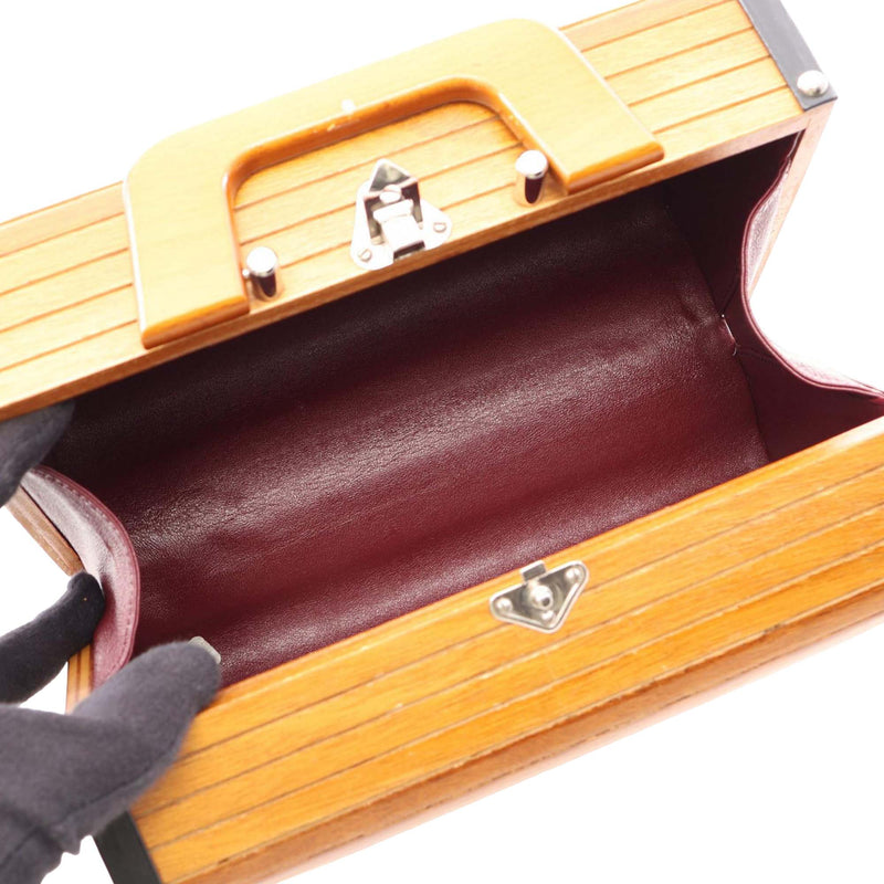 Wooden Logo Top Handle Bag - Image 3