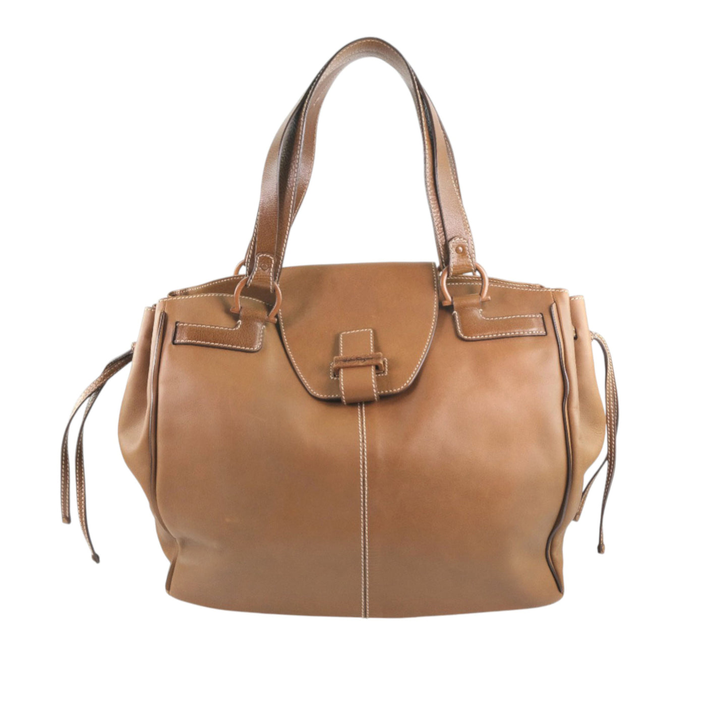 Leather Gancini Tote - Image 1