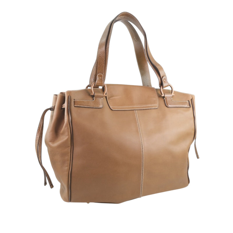 Leather Gancini Tote - Image 2
