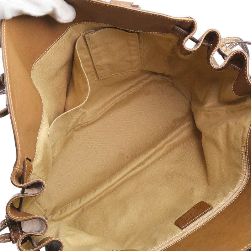 Leather Gancini Tote - Image 4