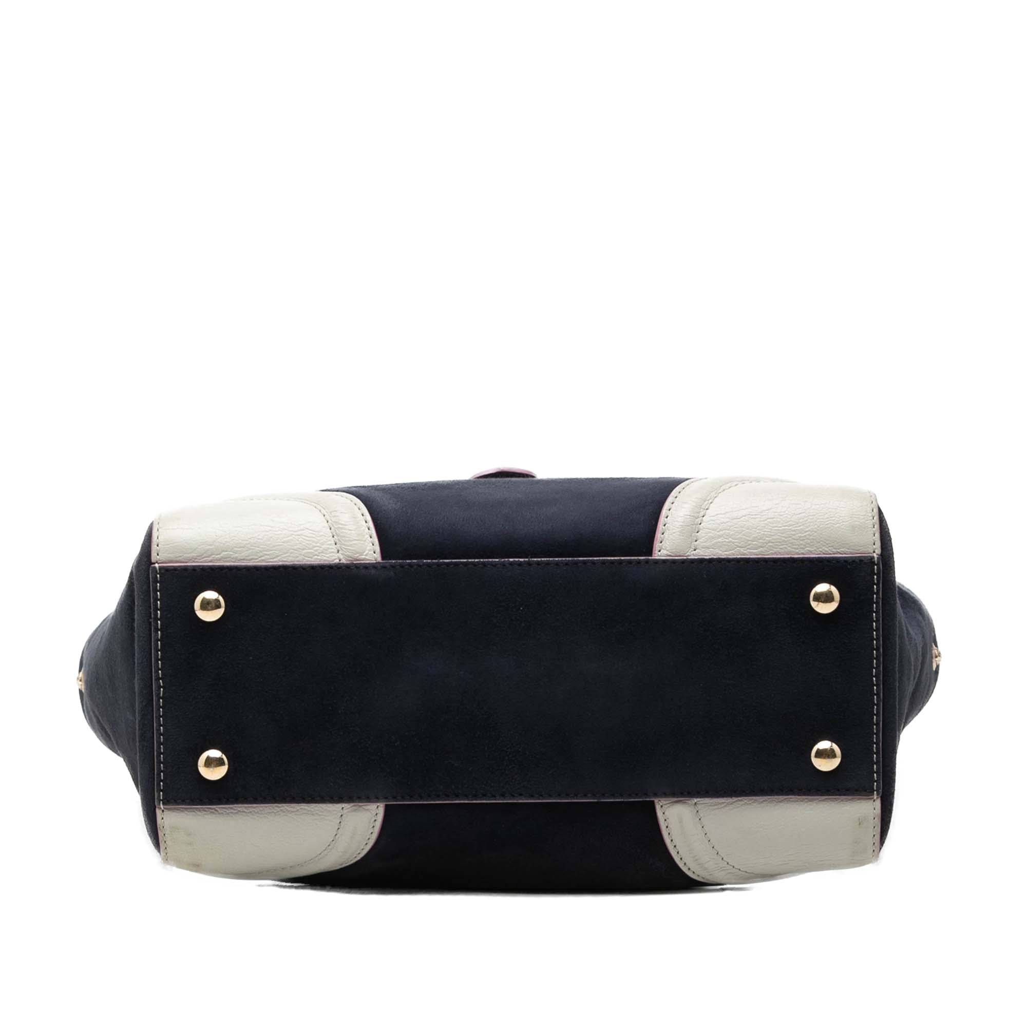 Suede and Goatskin Signature Satchel - Image 3