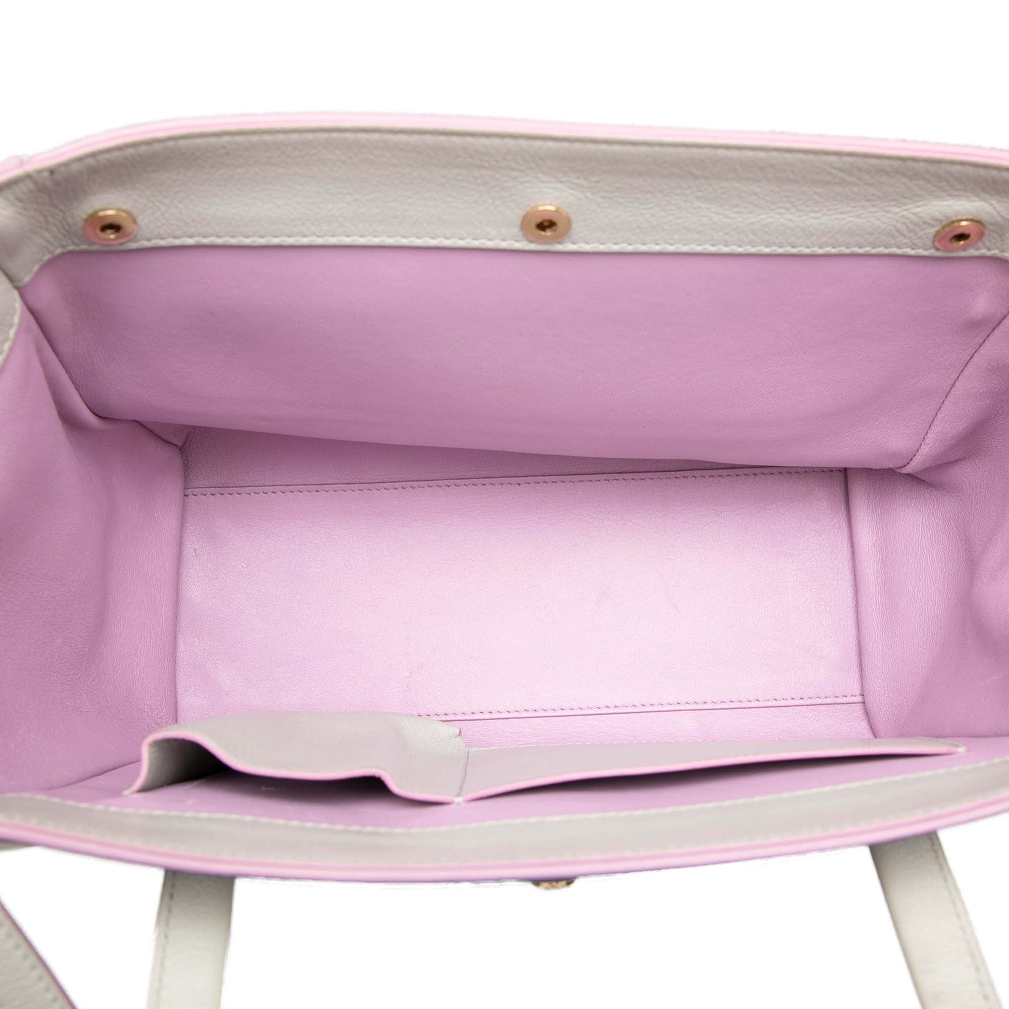 Suede and Goatskin Signature Satchel - Image 4