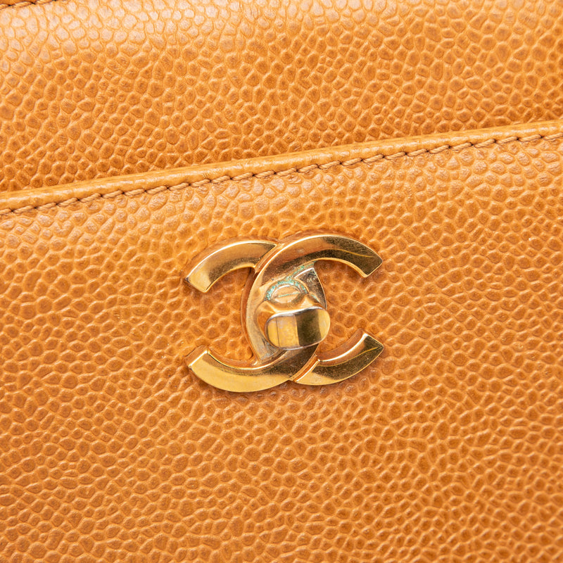 CC Caviar Chain Turn Lock Tote - Image 7