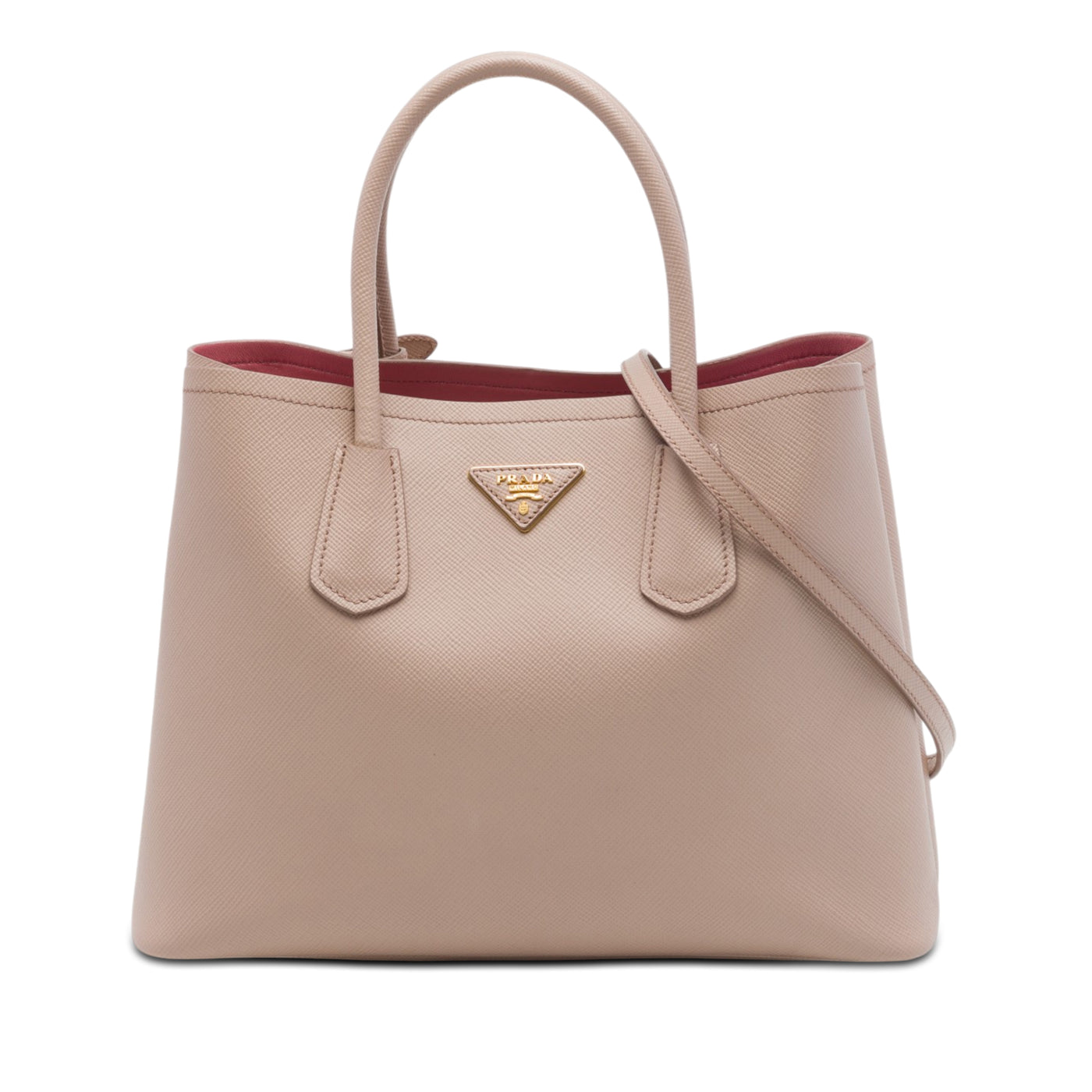 Medium Saffiano Cuir Double Satchel - Image 1