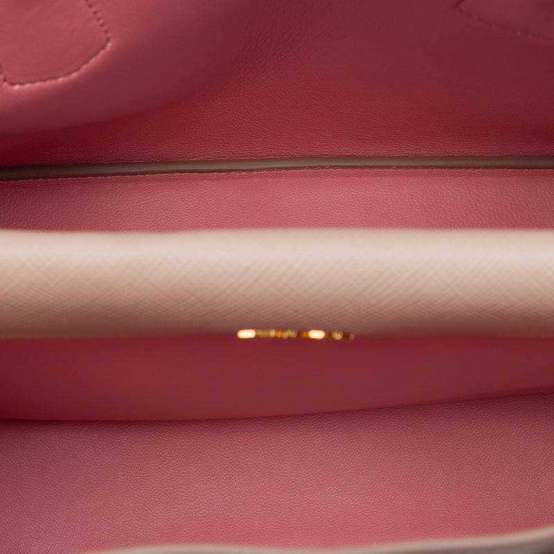 Medium Saffiano Cuir Double Satchel - Image 4