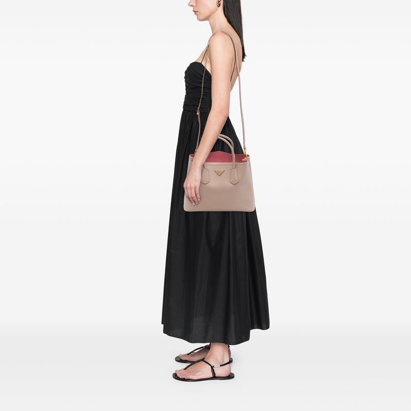 Medium Saffiano Cuir Double Satchel - Image 6