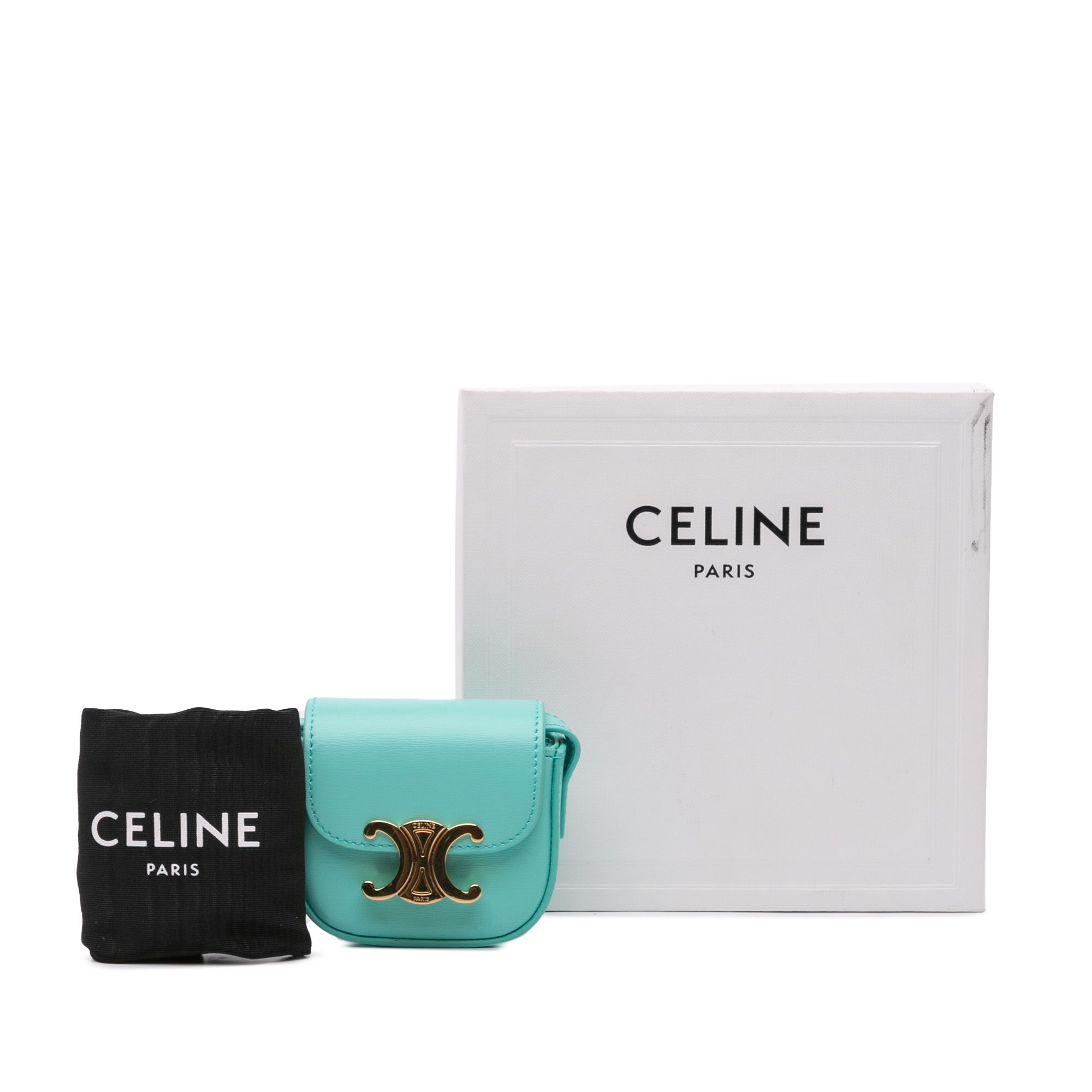 Leather Triomphe AirPods Case with Strap - Image 10