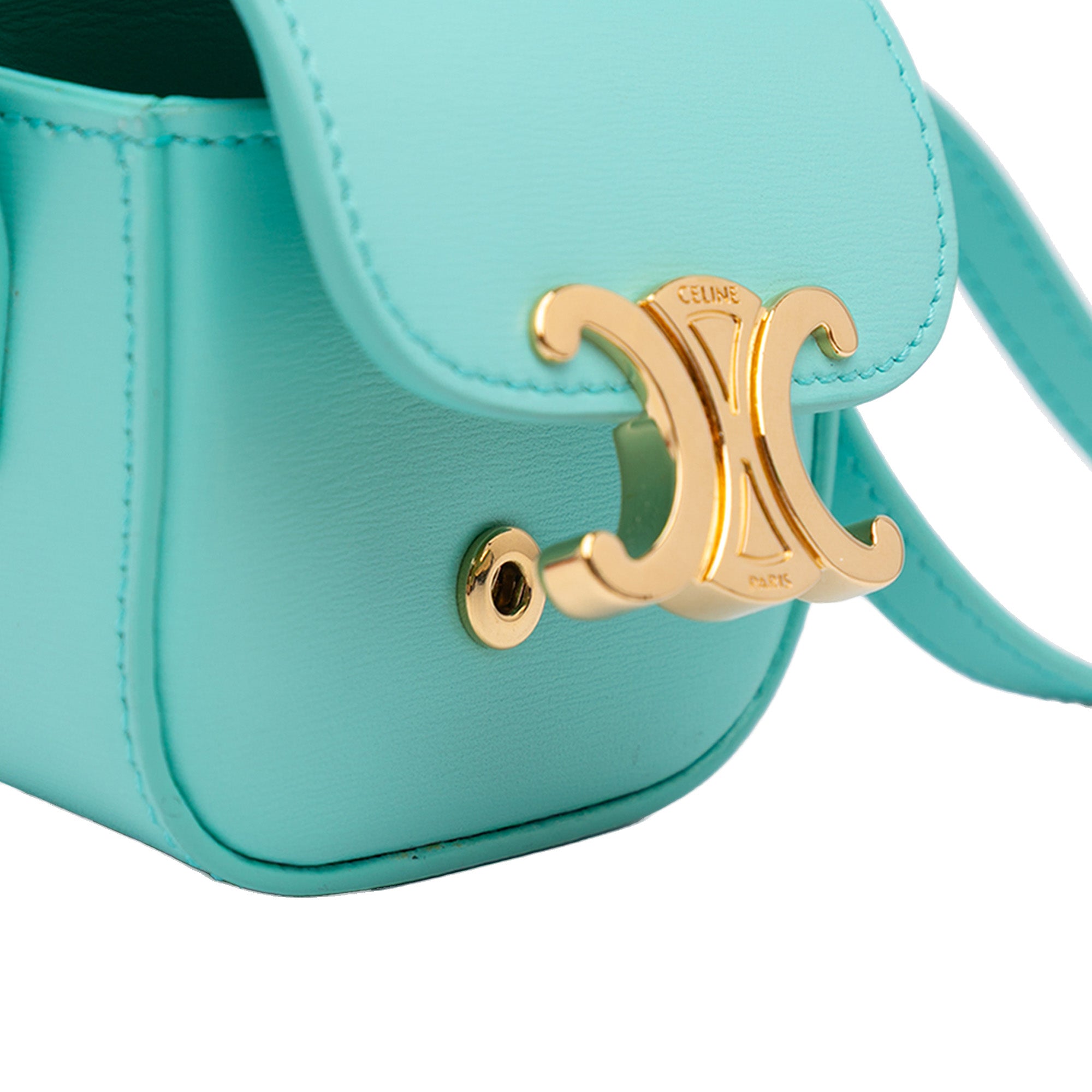 Leather Triomphe AirPods Case with Strap - Image 8