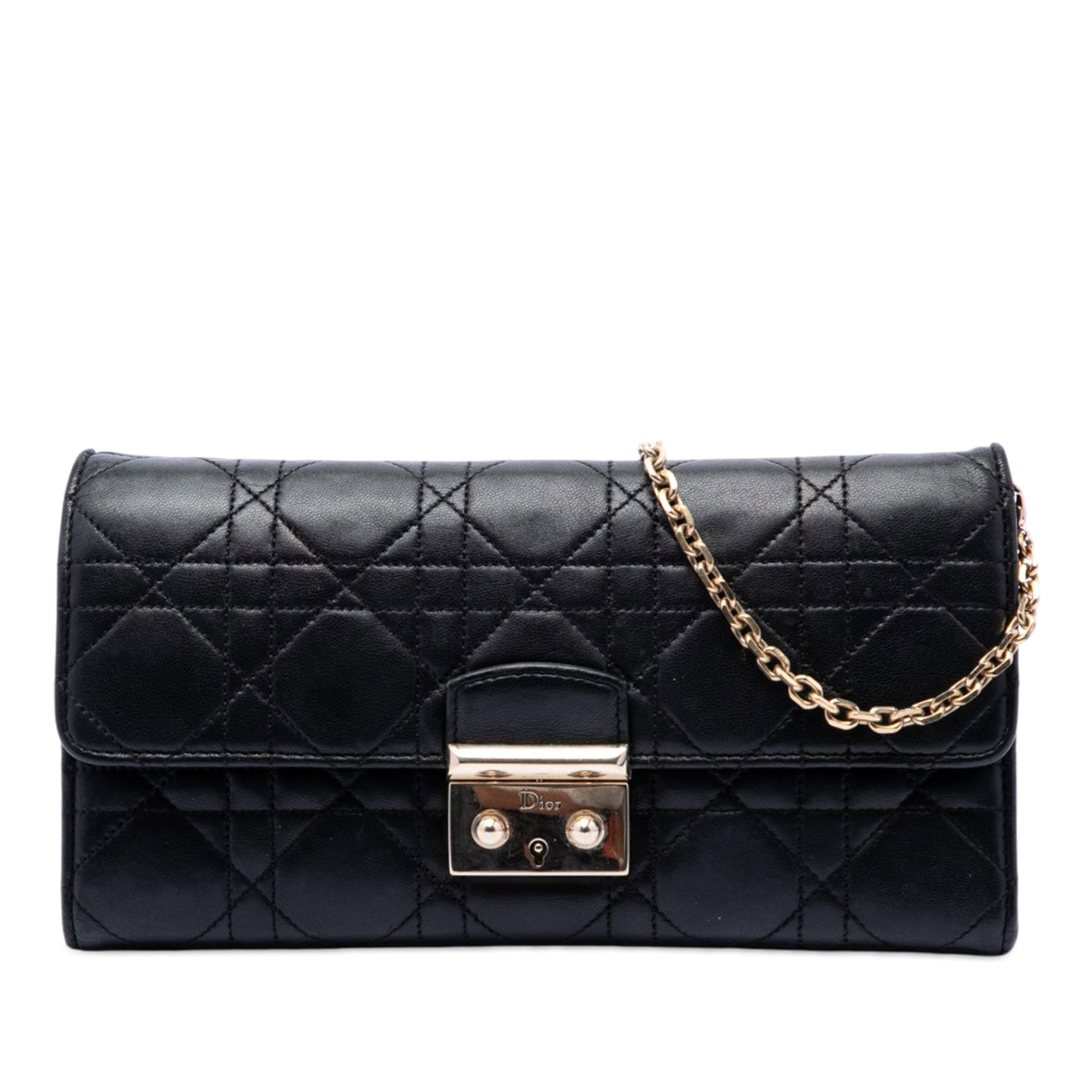 Lambskin Cannage Miss Dior Promenade Wallet on Chain - Image 1