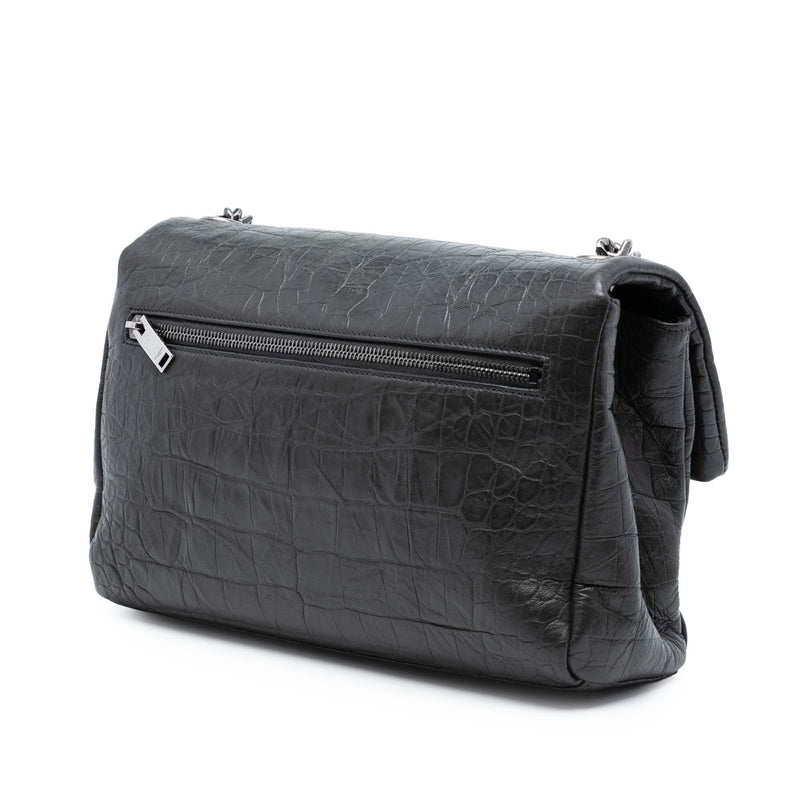 Medium Croc Embossed Calfskin Monogram West Hollywood Crossbody - Image 2
