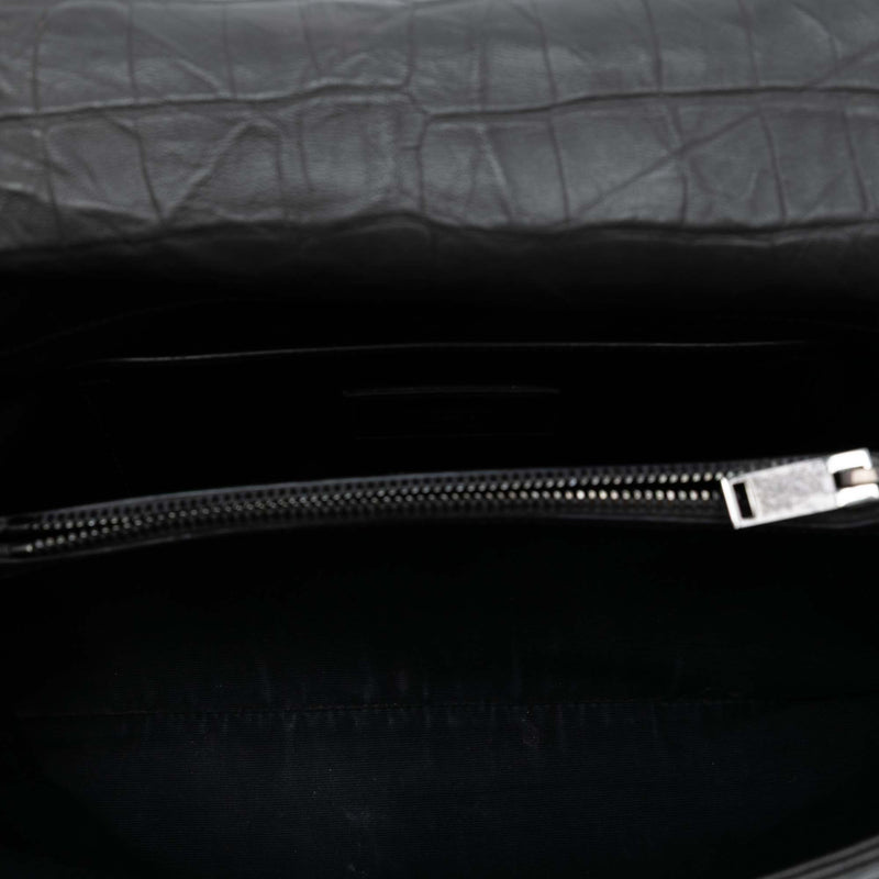 Medium Croc Embossed Calfskin Monogram West Hollywood Crossbody - Image 4