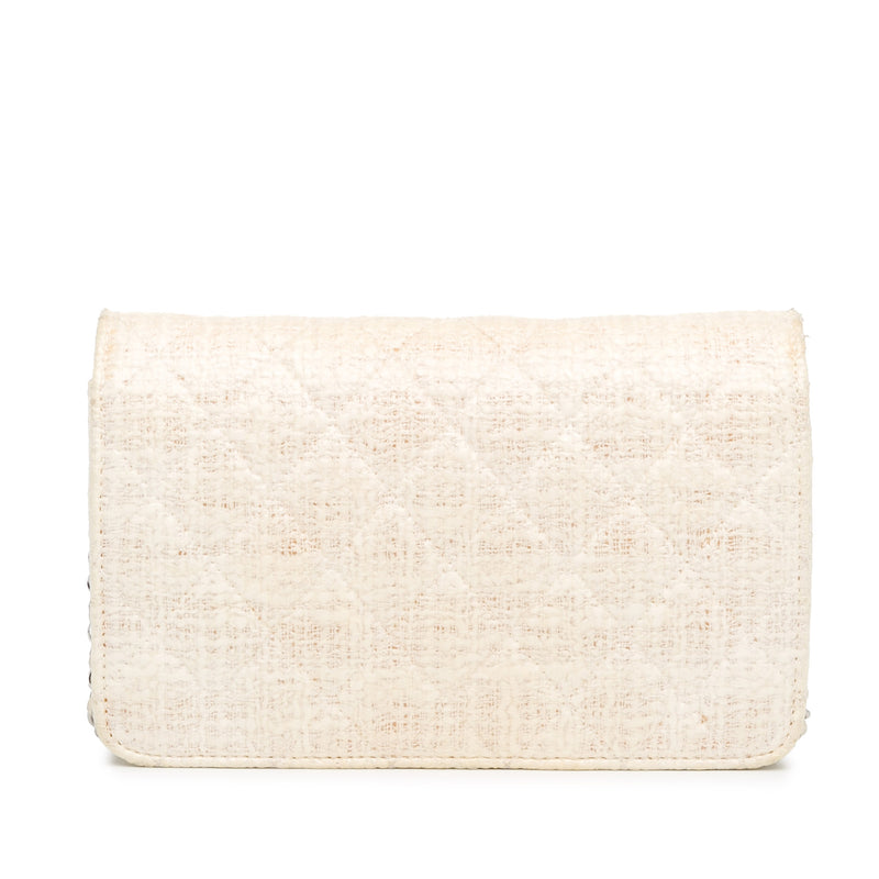 CC Coated Tweed Wallet On Chain - Image 3