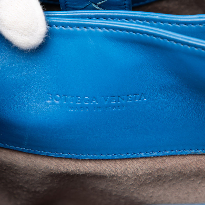 Small Nappa Intrecciato Roma Satchel - Image 5