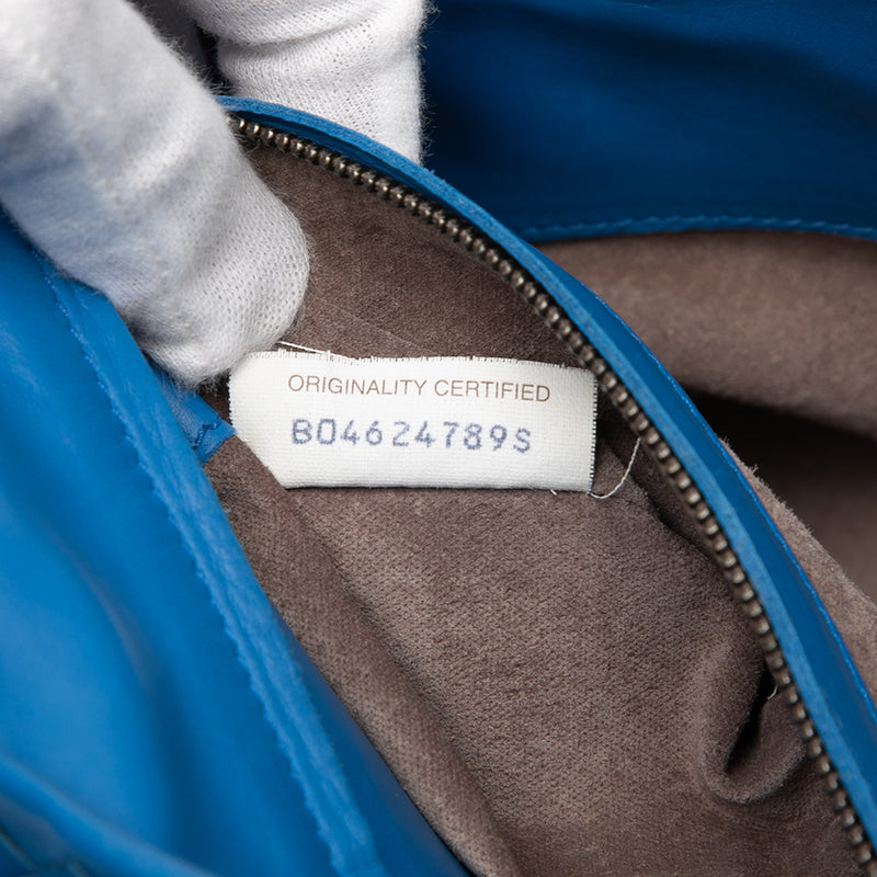Small Nappa Intrecciato Roma Satchel - Image 6