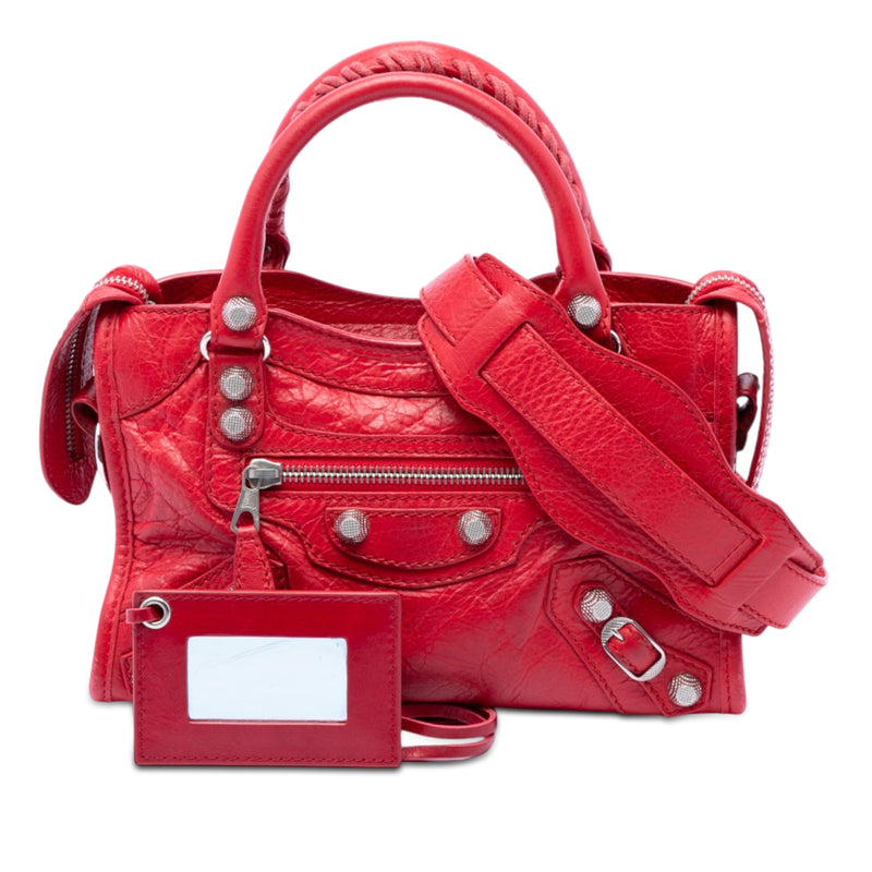 Mini Lambskin Motocross Giant 21 City Satchel - Image 7